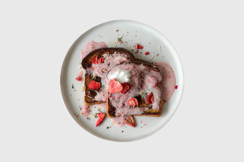 Jerumai's Strawberry Milk French Toast